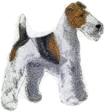 דיוקנאות כלבים מותאמים אישית מדהימים [Terrier Fox Terrier] ברזל רקום על תיקון/תפירה [5.5 x 5] תוצרת